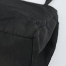 PRADA Hand Bag Nylon Black Silver Auth 171646-15