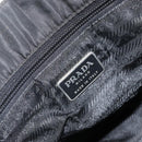 PRADA Hand Bag Nylon Black Silver Auth 171646-18