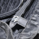 PRADA Hand Bag Nylon Black Silver Auth 171646-23