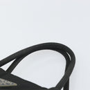 PRADA Hand Bag Nylon Black Silver Auth 171646-13