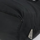 PRADA Hand Bag Nylon Black Silver Auth 171648-15