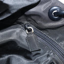PRADA Hand Bag Nylon Black Silver Auth 171648-21