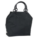 PRADA Hand Bag Nylon Black Silver Auth 171648-1