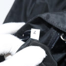 PRADA Hand Bag Nylon Black Silver Auth 171648-11