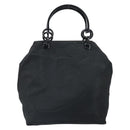 PRADA Hand Bag Nylon Black Silver Auth 171648-13