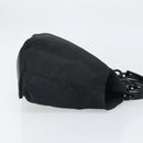 PRADA Hand Bag Nylon Black Silver Auth 171648-3