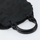 PRADA Hand Bag Nylon Black Silver Auth 171648-6
