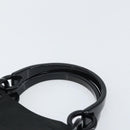 PRADA Hand Bag Nylon Black Silver Auth 171648-8
