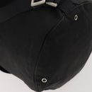 PRADA Umhängetasche Nylon Schwarz Silber Auth 171649-16