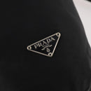 PRADA Umhängetasche Nylon Schwarz Silber Auth 171649-17
