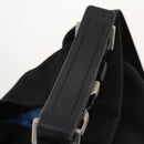 PRADA Umhängetasche Nylon Schwarz Silber Auth 171649-10