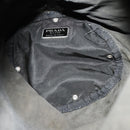 PRADA Umhängetasche Nylon Schwarz Silber Auth 171649-11