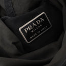 PRADA Umhängetasche Nylon Schwarz Silber Auth 171649-20