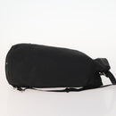 PRADA Umhängetasche Nylon Schwarz Silber Auth 171649-3