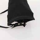 PRADA Umhängetasche Nylon Schwarz Silber Auth 171649-6