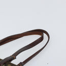 FENDI Zucca Canvas Hand Bag Black Brown Auth 171652-8