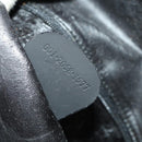 GUCCI Bamboo Shoulder Bag Suede 2way Black Gold 001 2058 1577 Auth 171654-12