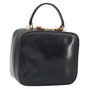 GUCCI Bambus Vanity Handtasche Lackleder Schwarz Gold 000 270 0323 Original 171656-1