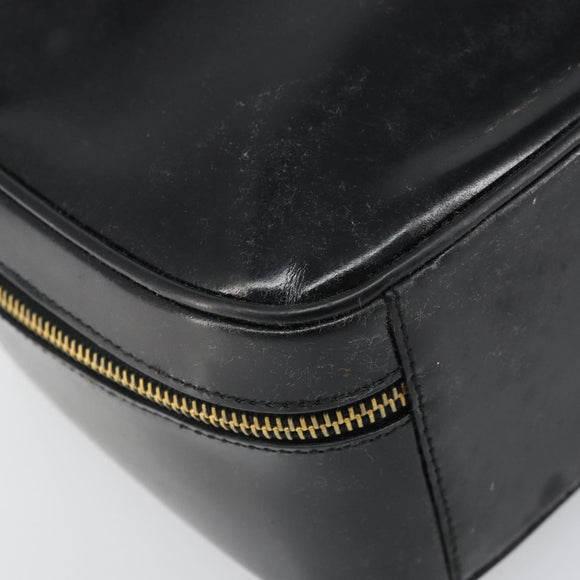GUCCI Bambus Vanity Handtasche Lackleder Schwarz Gold 000 270 0323 Original 171656