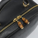 GUCCI Bambus Vanity Handtasche Lackleder Schwarz Gold 000 270 0323 Original 171656-14