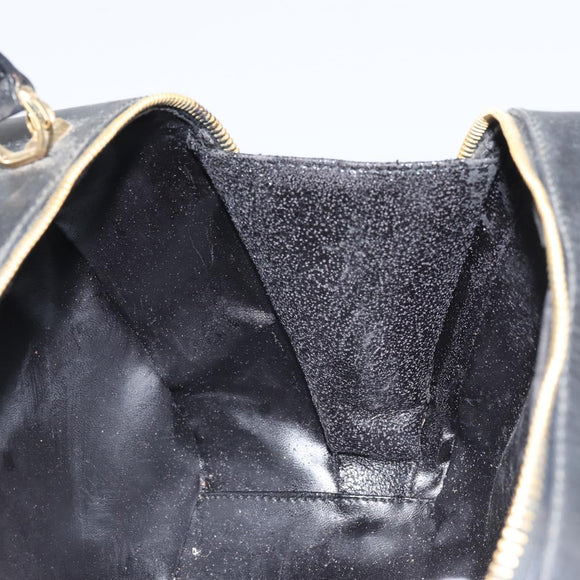 GUCCI Bambus Vanity Handtasche Lackleder Schwarz Gold 000 270 0323 Original 171656