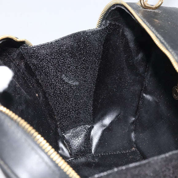 GUCCI Bambus Vanity Handtasche Lackleder Schwarz Gold 000 270 0323 Original 171656