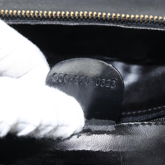 GUCCI Bambus Vanity Handtasche Lackleder Schwarz Gold 000 270 0323 Original 171656