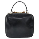 GUCCI Bambus Vanity Handtasche Lackleder Schwarz Gold 000 270 0323 Original 171656-3