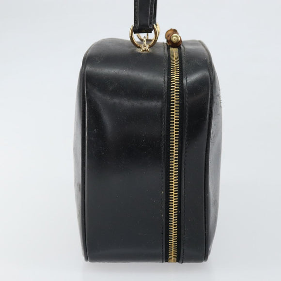 GUCCI Bambus Vanity Handtasche Lackleder Schwarz Gold 000 270 0323 Original 171656