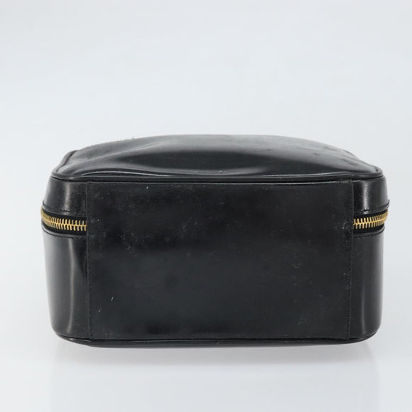 GUCCI Bambus Vanity Handtasche Lackleder Schwarz Gold 000 270 0323 Original 171656