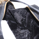 GUCCI Bamboo Hand Bag Patent leather 2way Brown Gold Auth 171657-12