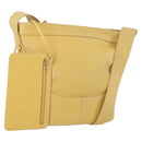 LOEWE Anagram Shoulder Bag Leather Yellow Auth 171658-1