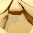 LOEWE Anagram Shoulder Bag Leather Yellow Auth 171658-19