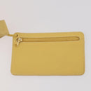 LOEWE Anagram Shoulder Bag Leather Yellow Auth 171658-20