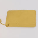 LOEWE Anagram Shoulder Bag Leather Yellow Auth 171658-21