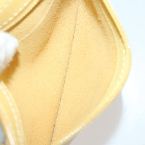 LOEWE Anagram Shoulder Bag Leather Yellow Auth 171658