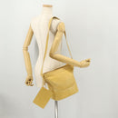 LOEWE Anagram Shoulder Bag Leather Yellow Auth 171658-23
