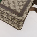 GUCCI GG Supreme Web Sherry Line Shoulder Bag PVC Beige 14 02 013 Auth 171659-10