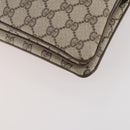 GUCCI GG Supreme Web Sherry Line Shoulder Bag PVC Beige 14 02 013 Auth 171659-12