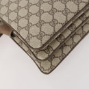 GUCCI GG Supreme Web Sherry Line Shoulder Bag PVC Beige 14 02 013 Auth 171659-13