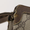 GUCCI GG Supreme Web Sherry Line Shoulder Bag PVC Beige 14 02 013 Auth 171659-14