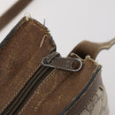 GUCCI GG Supreme Web Sherry Line Shoulder Bag PVC Beige 14 02 013 Auth 171659-15