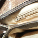 GUCCI GG Supreme Web Sherry Line Shoulder Bag PVC Beige 14 02 013 Auth 171659-21