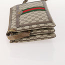 GUCCI GG Supreme Web Sherry Line Shoulder Bag PVC Beige 14 02 013 Auth 171659-5