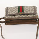 GUCCI GG Supreme Web Sherry Line Shoulder Bag PVC Beige 14 02 013 Auth 171659-6