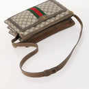 GUCCI GG Supreme Web Sherry Line Shoulder Bag PVC Beige 14 02 013 Auth 171659-7