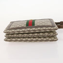 GUCCI GG Supreme Web Sherry Line Shoulder Bag PVC Beige 14 02 013 Auth 171659-9