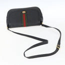 GUCCI Micro GG Supreme Web Sherry Line Bag PVC Black 001 115 0914 Auth 171663-7