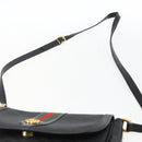 GUCCI Micro GG Supreme Web Sherry Line Bag PVC Black 001 115 0914 Auth 171663-8