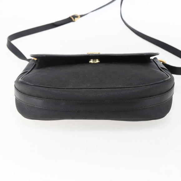 GUCCI Micro GG Supreme Web Sherry Line Bag PVC Black 001 115 0914 Auth 171663